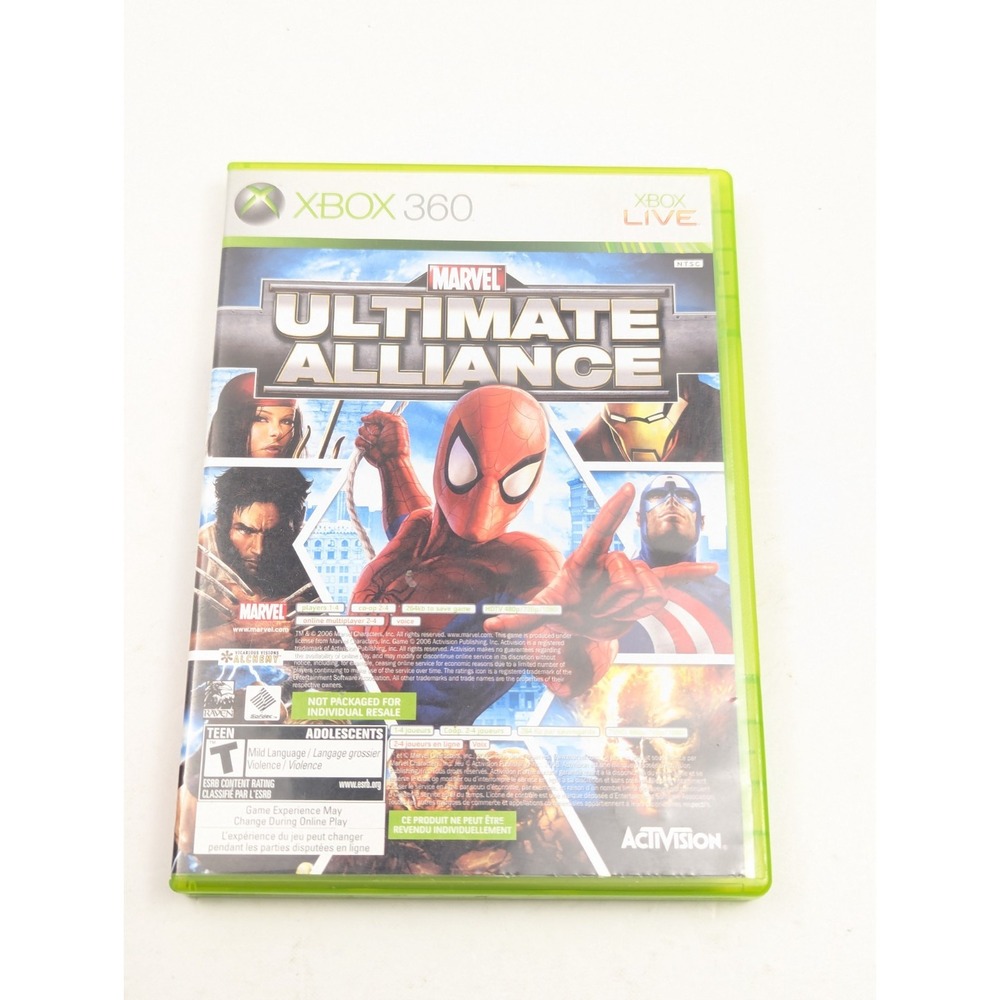 Marvel: Ultimate Alliance/Forza Motorsport 2 (Microsoft Xbox 360, 2007) CIB